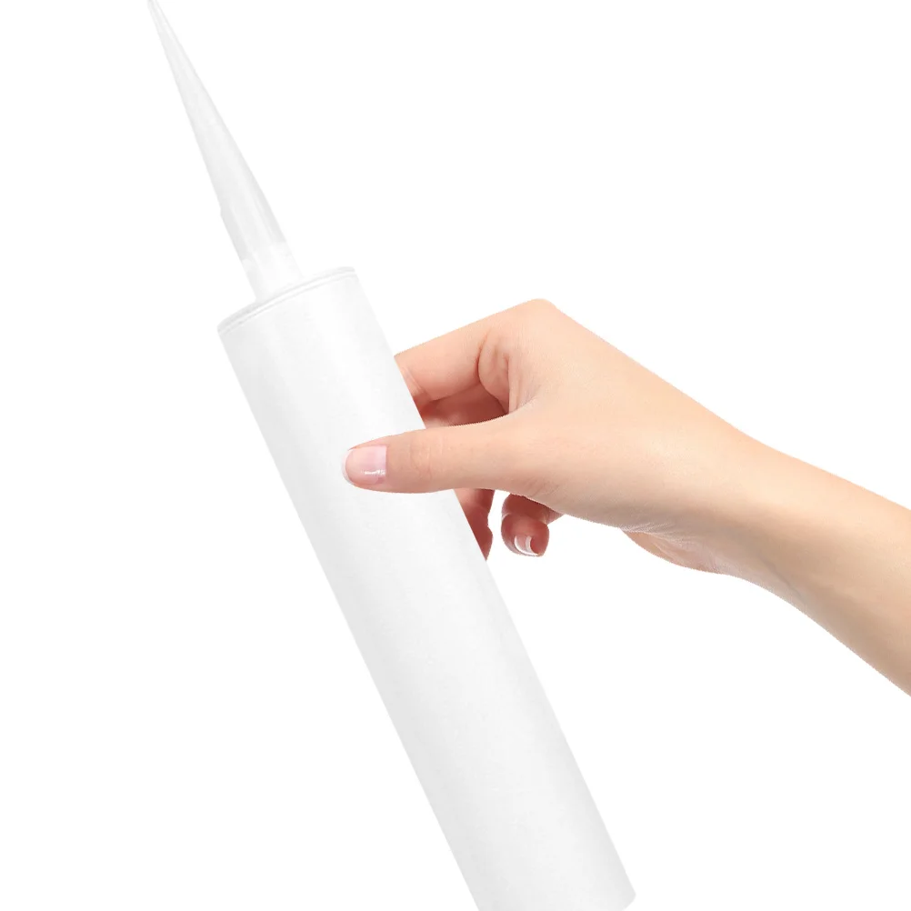 

3pcs Reusable Empty Caulking Tubes White Plastic Refillable for Cement Epoxy Grouting Tile Latex Repair Dispenser Applicator