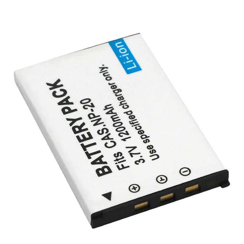 Akumulator NP-20 1200mAh do kamery Casio EX-Z7 Z11 Z60 Z65 Z75 Z77 M1 M2 M20 S3 S20 S100 S500 S880 — zdjęcie produktu 2