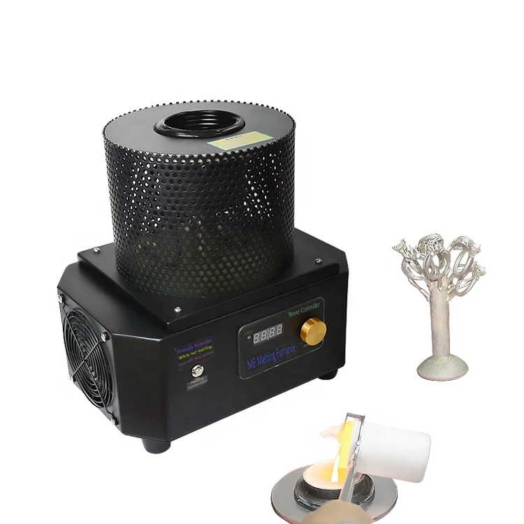 

Mini Digital Furnaces the Induction Melting Gold Refining Melting Machine 1KG with Temperature Control