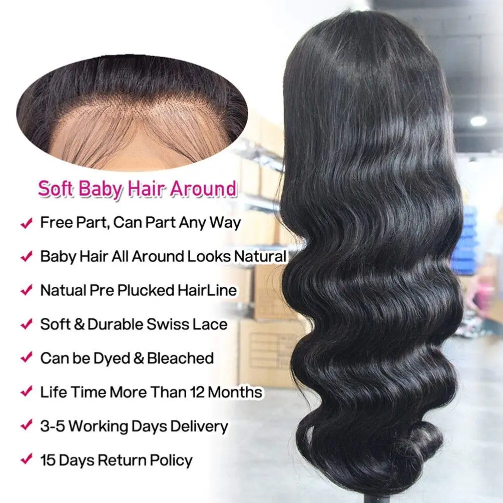 Brazilian Body Wave Headband Wigs 100% Human Hair Headband Scarf Wigs For Women Natural Remy Human Hair Machine Made Yarra