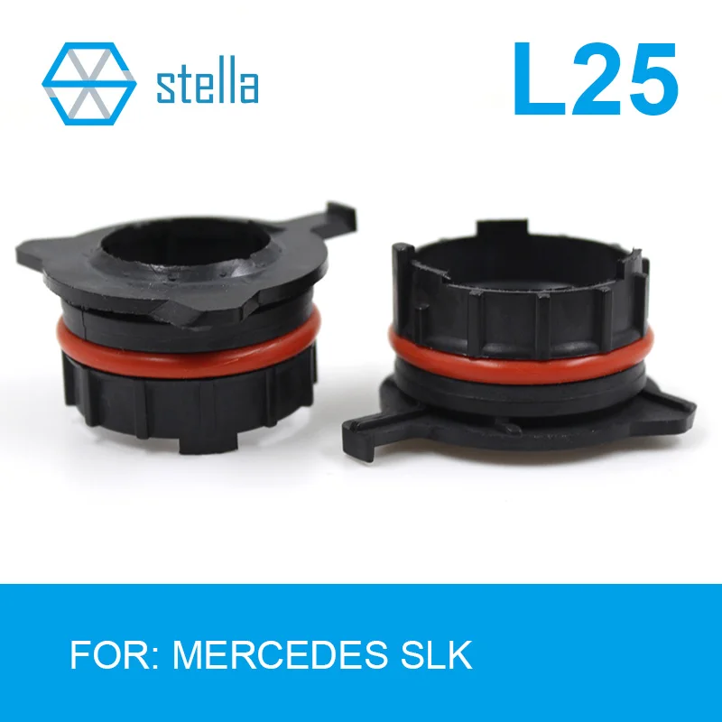 Stella 2pcs H7 LED headlight Holders/Adapters Lamp Base for Mercedes SLK/ for BENZ Mercedes 2010 Headlight Accessories