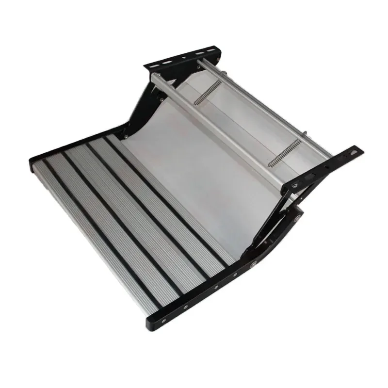 Wholesale High Tensile Aluminum Alloy RV Manual Step 220KG Static Load Fixed Chassis Mount for Campers 550x230mm