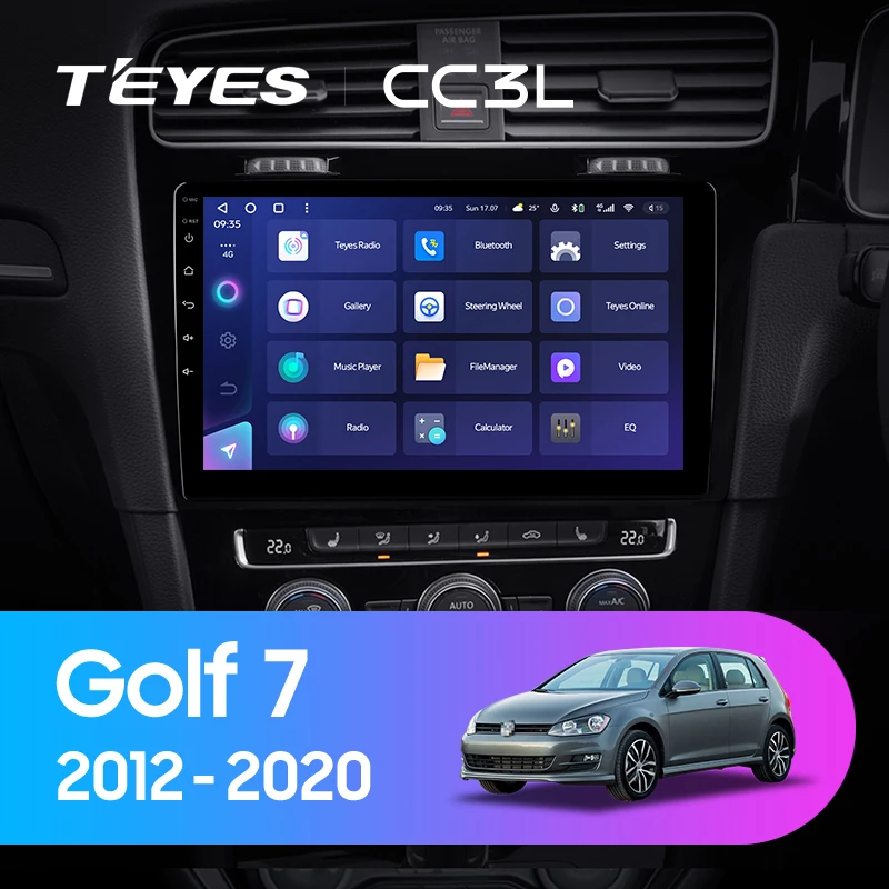 TEYES CC3L WIFI For Volkswagen Golf 7 2012 - 2020 Right hand drive Car Radio Multimedia Video Player Navigation stereo GPS Android No 2din 2 din dvd