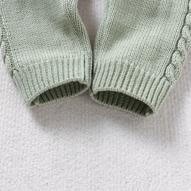 Newborn Baby Romper Knitted Infant Boy Jumpsuit Sleeveless Autumn Toddler Kid Sling Clothing Fashion Solid Pocket 0-18M Overalls