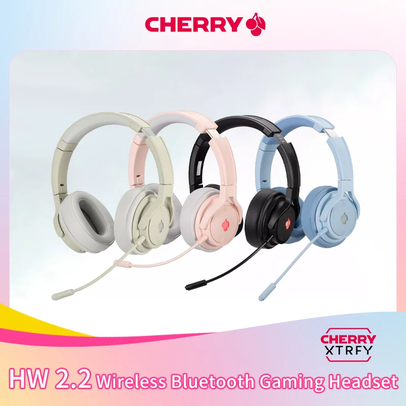 

CHERRY HW2.2 Беспроводная игровая Bluetooth-гарнитура Накладная микрофонная гарнитура вишня