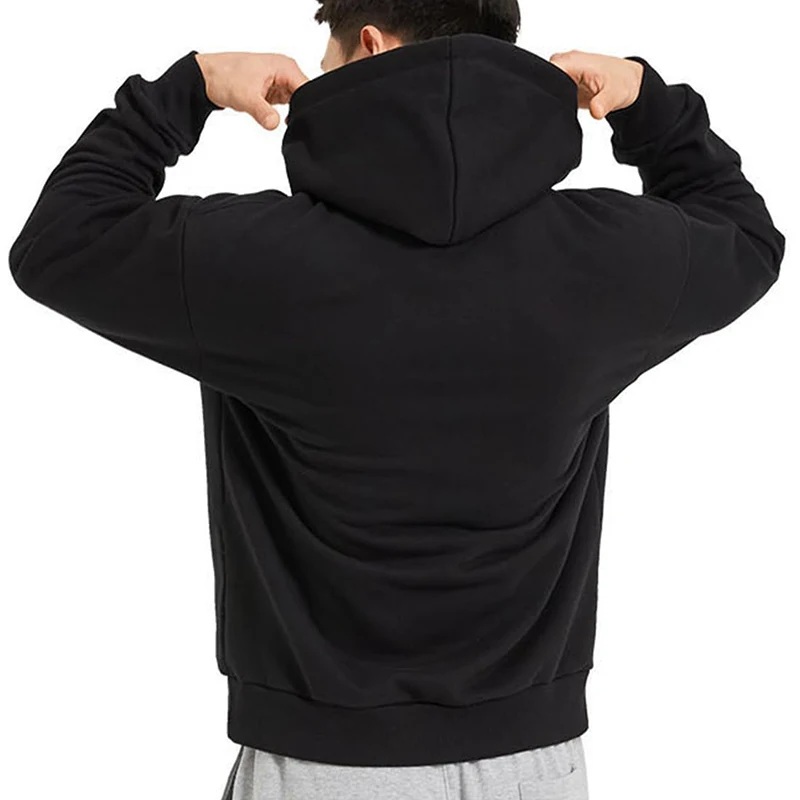 Fall Winter Warm Fleece Lined Hoodies for Men Women Athletic Casual Hooded Sweatshirt Unisex Solid Color Basic Pullover Tops