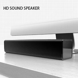 Portable 3D Stereo HD Sound Computer Speaker Sound Box Home Theater Soundbar Mini Subwoofer Desktop Sound Bar for Tv Office Game