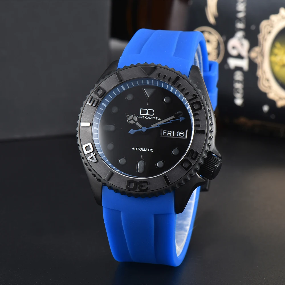 High Quality 42mm Men's Watch Steel Black Case Fits NH35 NH36 Movement Case Watch Accessories Sapphire