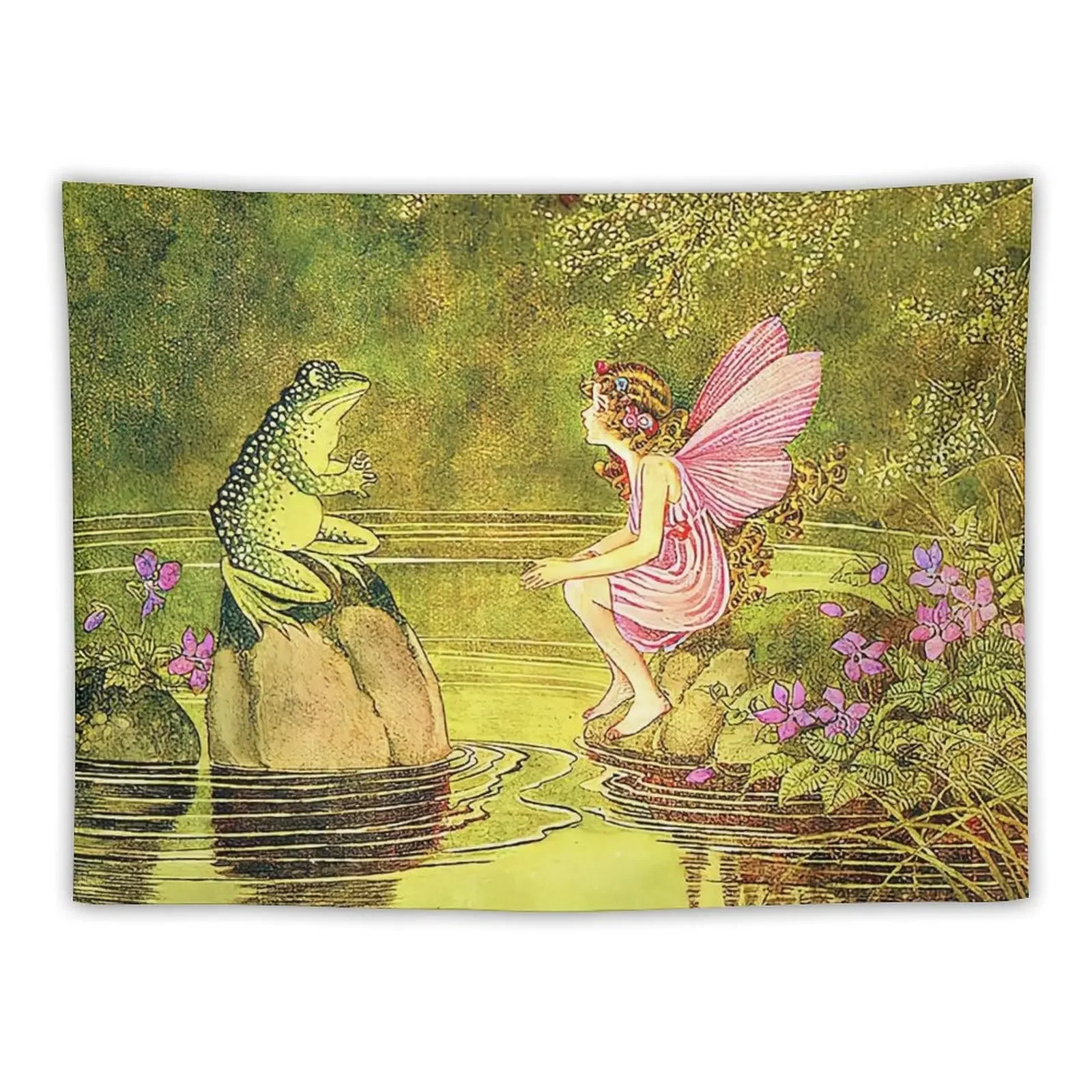

Ida Rentoul Outhwaite - The Little Green Road Tapestry Aesthetic Room Decor Art Mural Wall Coverings Tapestry