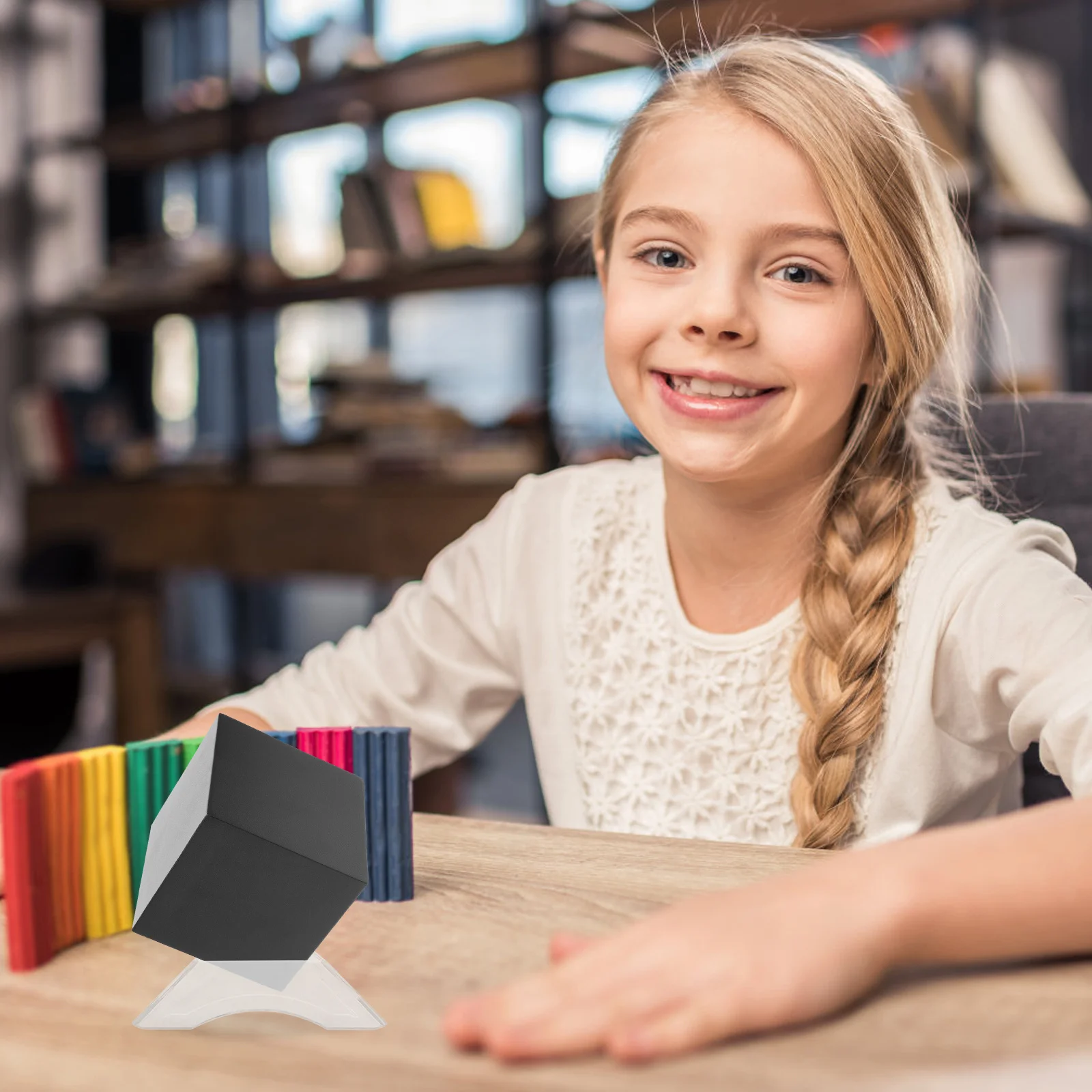 

20 шт., подставка для сбора кубов, компактный дизайн, неработанные виды, стабильная основа для различных углов, подставка для кубов, треугольная основа для кубиков