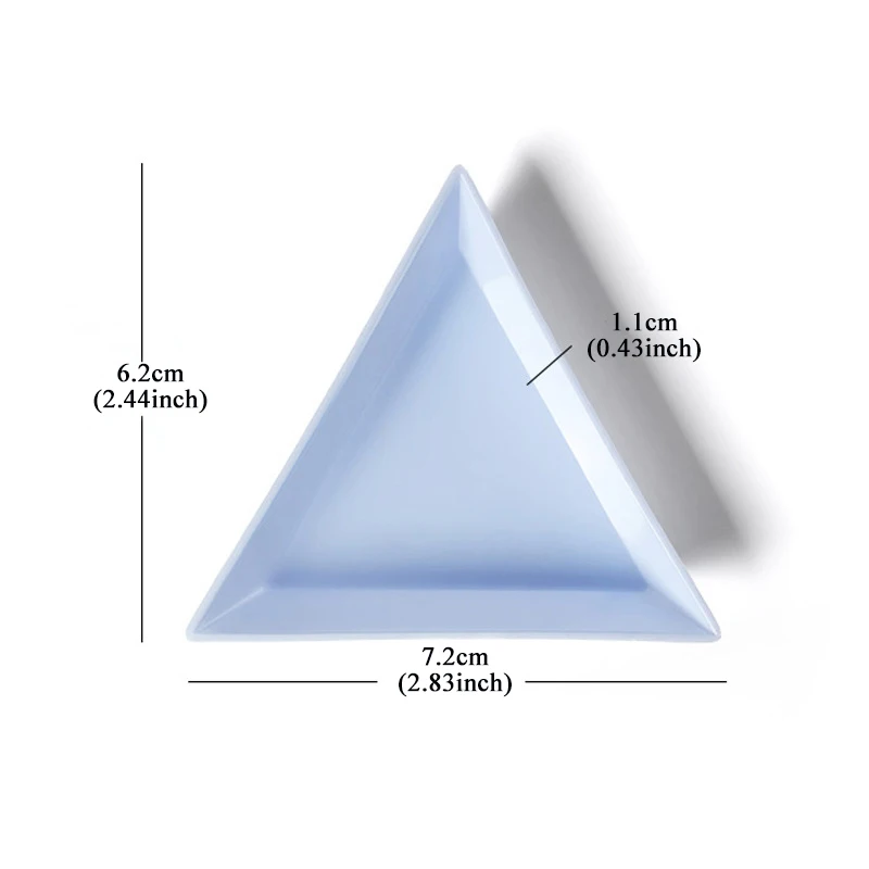 25/50 قطعة مثلث ملون حبة فرز الصواني صندوق تخزين سحري مسمار المصمم لوازم التقليب فلاتباك الماس اللوحة صينية