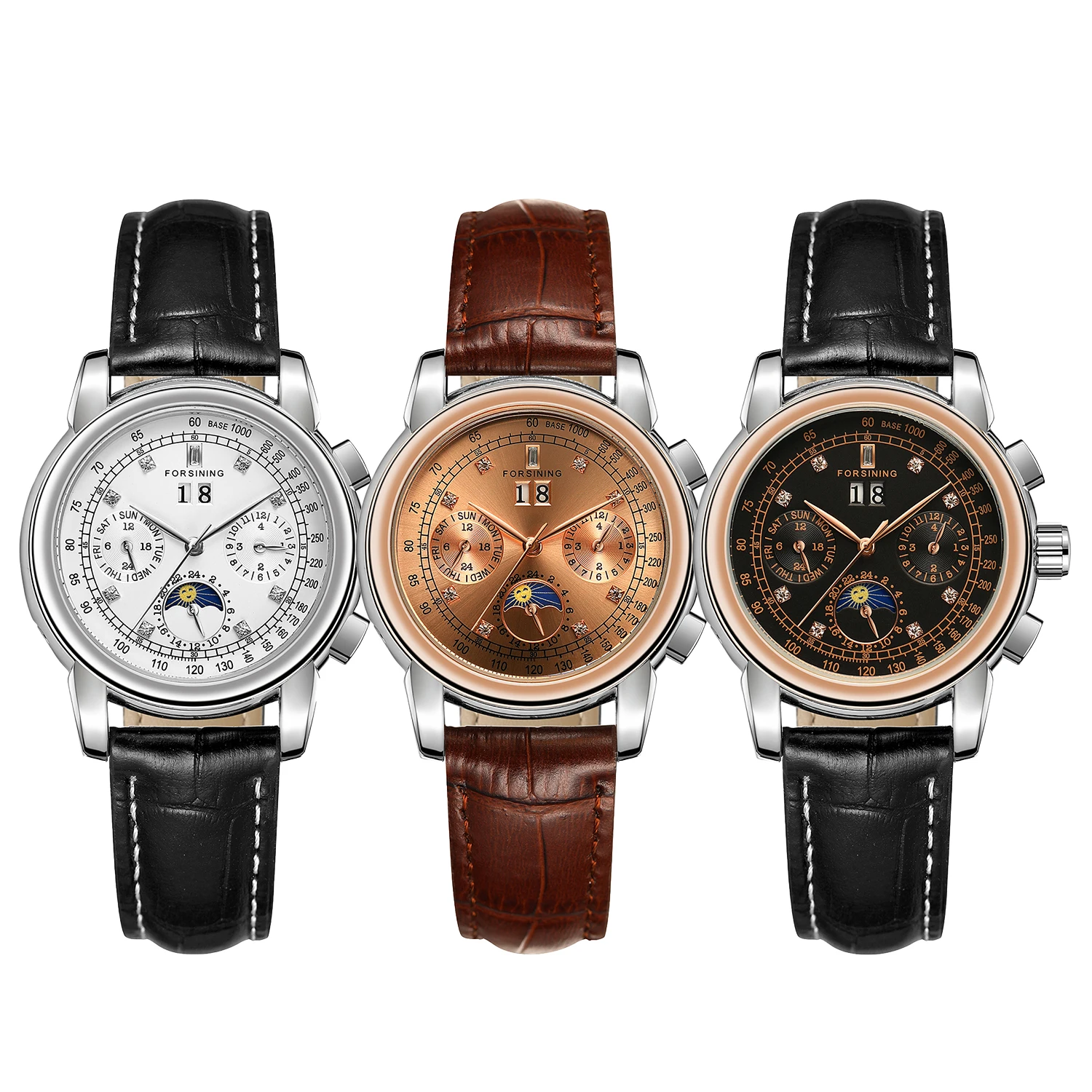 FORSINING Women Automatic Mech - огляд і ціна Luxury Watch Moon Phase
