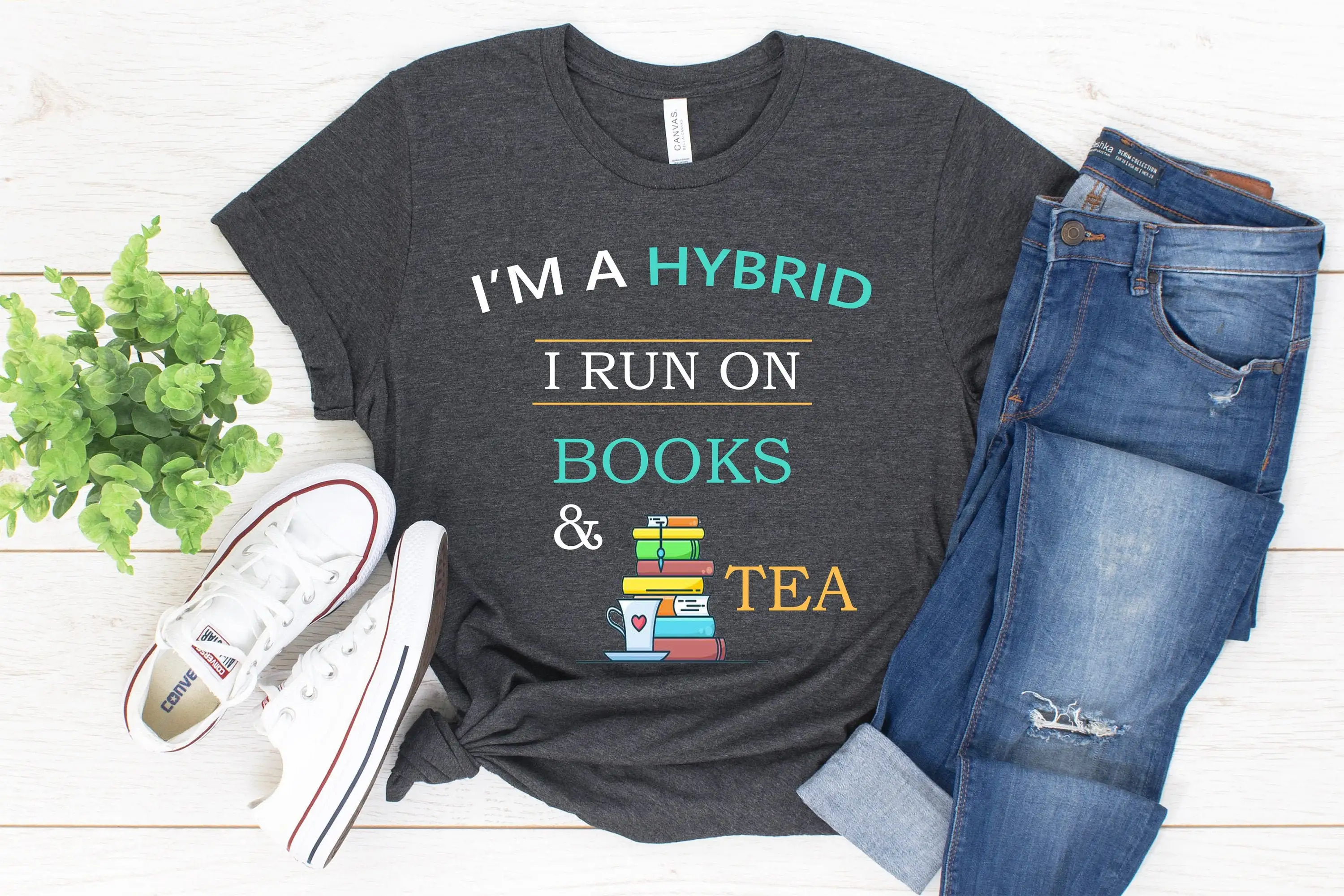 Book Lover T Shirt Books And Tea Librarian Teacher Bibliophile Bookworm Bookish Literary Nerd Reading