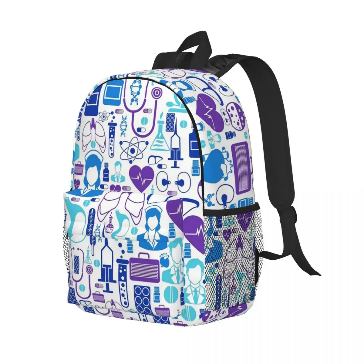 

Nurse Medical Theme Backpack Student Boys Girls BookBag Children School Bag Laptop Shoulder Bags for Men Women