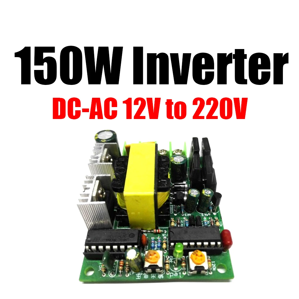 Modificado Wave Inverter Circuit Board 150w 12v a 220v 50hz 60hz Dc-ac Lithium Battery Boost Power Converter Module