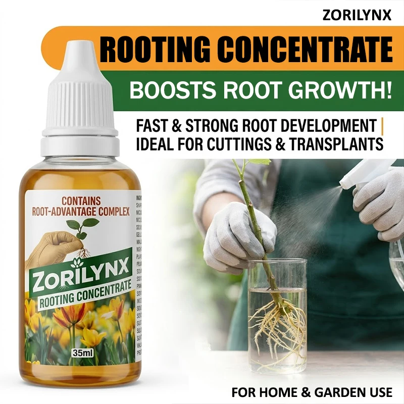 Effective Plant Rooting Enhancer Concentrate Promotes Healthy Growth for Stem Cuttings Easy Garden Plant Care - ZORILYNX