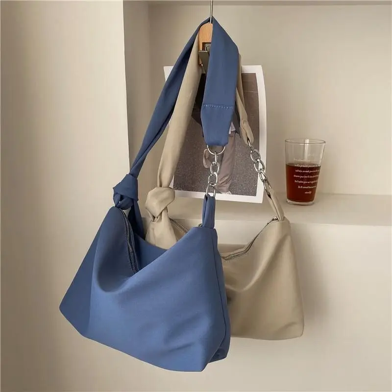 

Lazy Student Wind Tote Bag 2022 New Tide Female Canvas Commuter Single Shoulder Bag Large Capacity Inclined Shoulder Bag