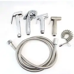 1.5m 2m Water Hose Spring Tube Toilet Sprayer Self Clean Handheld Bathroom Bidet Shower Head Faucet Spray Gun Bathroom Wash V27