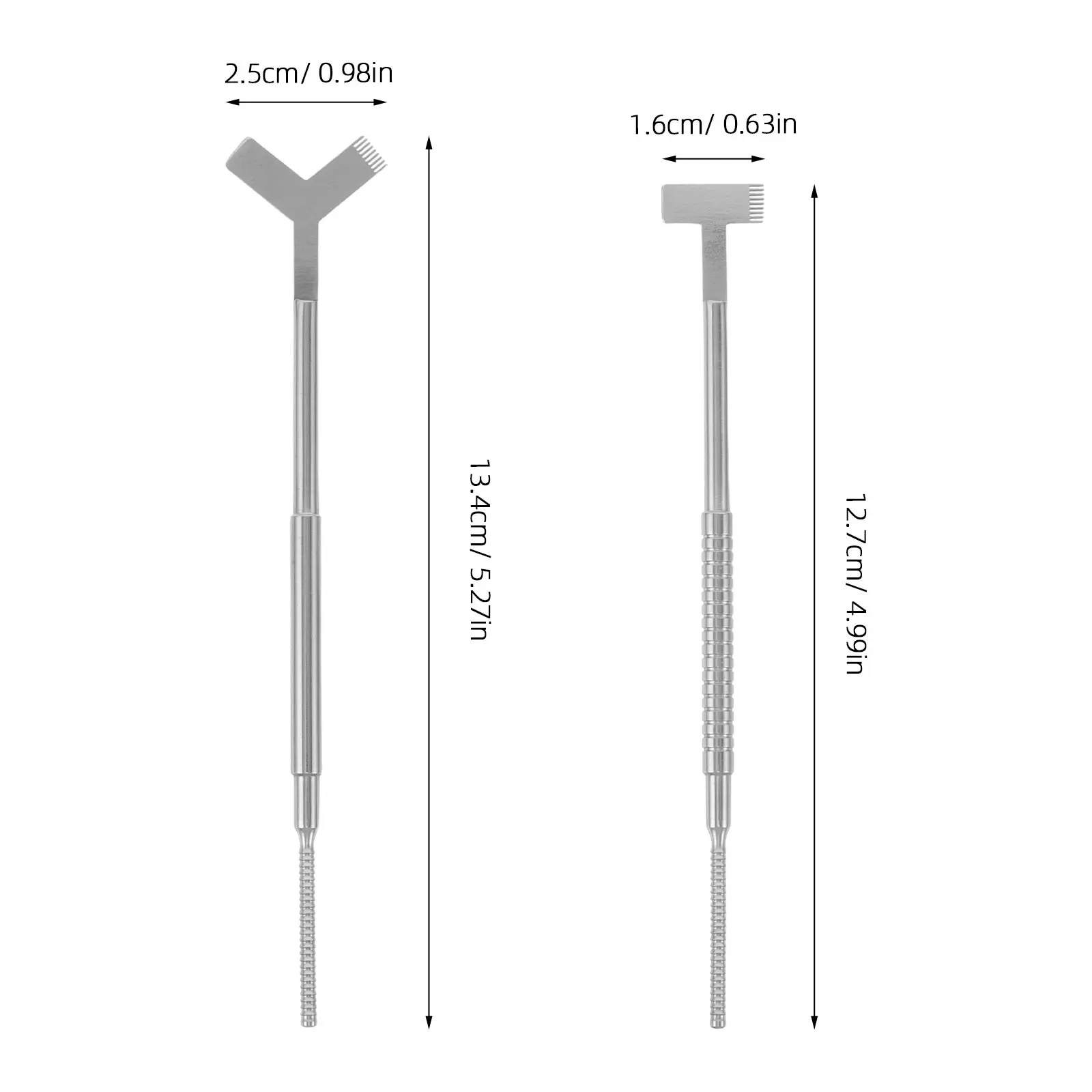 2Pcs Eyelash Styling Tools Metal Lash Separator Comb Lifting Curling Perming Eyelash Extension Rod Kit Lifting Lashes Kit