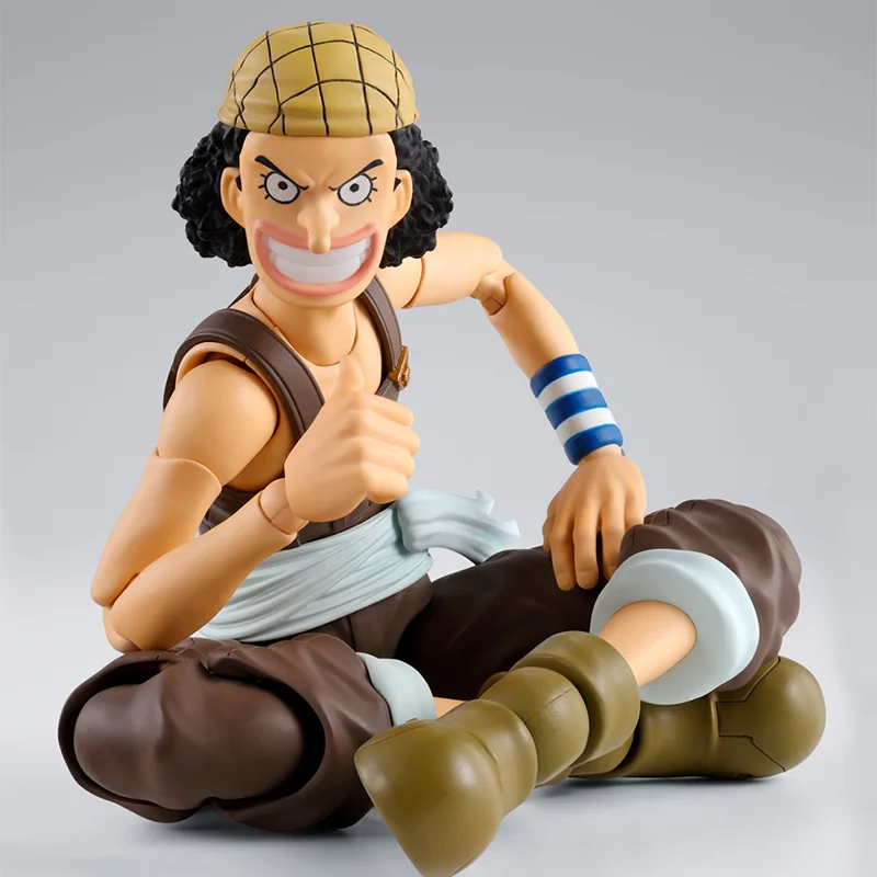 

In Stock Bandai Original Anime Figure One Piece S.H.Figuarts USOPP -ROMANCE DAWN- Action Figurine Toys Model Toy Gift