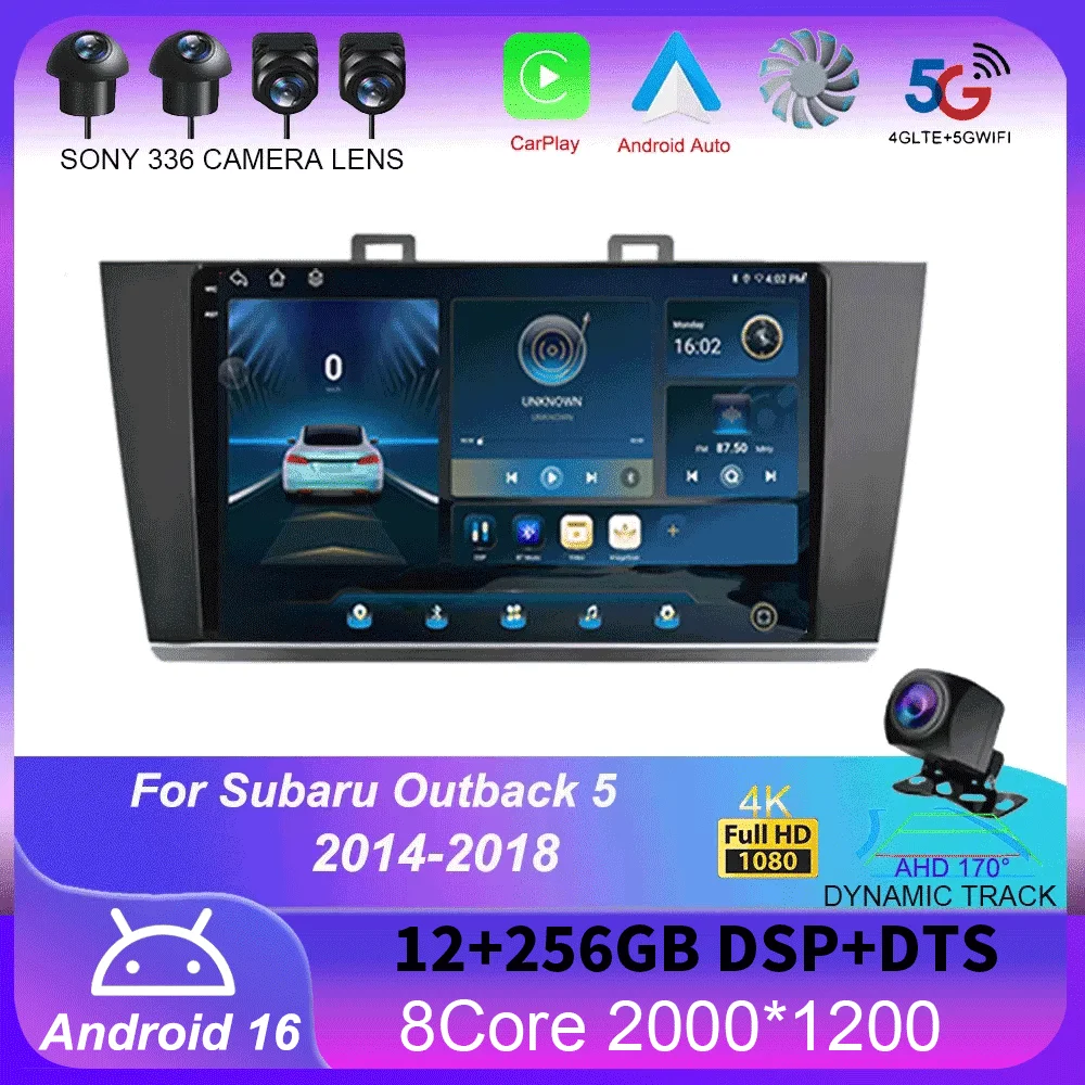 

Android 16 For Subaru Outback 5 2014 - 2018 Legacy 6 2014 - 2017 Car Radio Multimedia Video Player Navigation stereo GPS