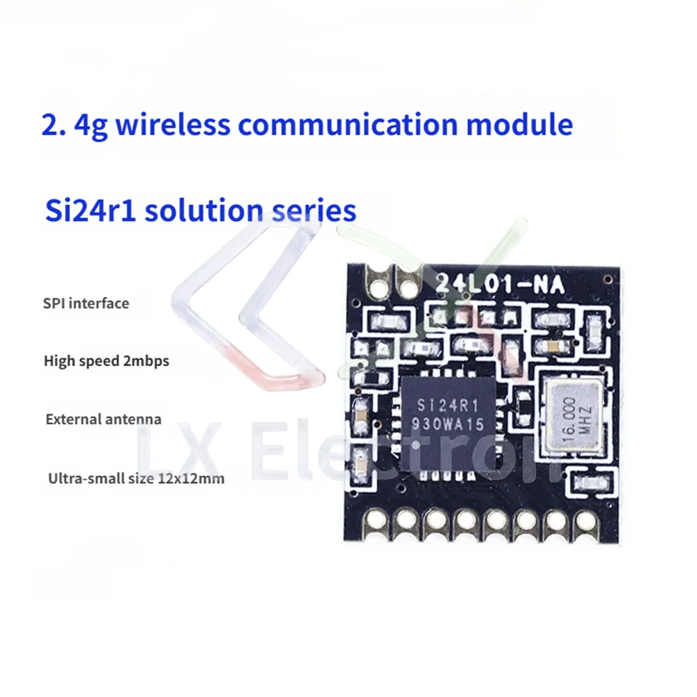 SPI Wireless Communication Module Smart Home High-Frequency Compatible nRF24L01 2.4G Wireless Transmission Module