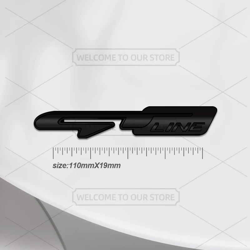 Car 3D Metal GT Line Body Emblem Grille Badge Decals Auto Tail Sticker For Kia Stonic Stinger ProCeed Seltos Sorento Picanto K5 view 4