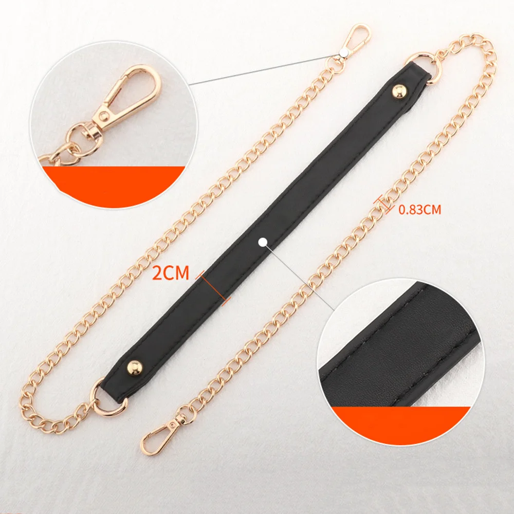 Multicolor Bag Chain Accessories Gold Silver Women Shoulder Bag Chain Metal Bag Chain Strap Crossbody Bag Belt Chain for Handbag