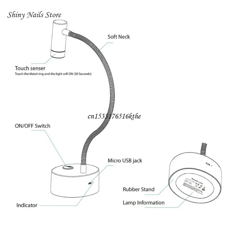 Mini lámpara fototerapia para uñas, luz USB para uñas, lámpara LED secado rápido para uñas Gel, envío directo