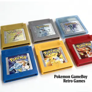 Lot De 7 Jeux Pokémon Game Boy – Rouge, Bleu, Jaune, Argent, Or, Cristal, Vert – USA