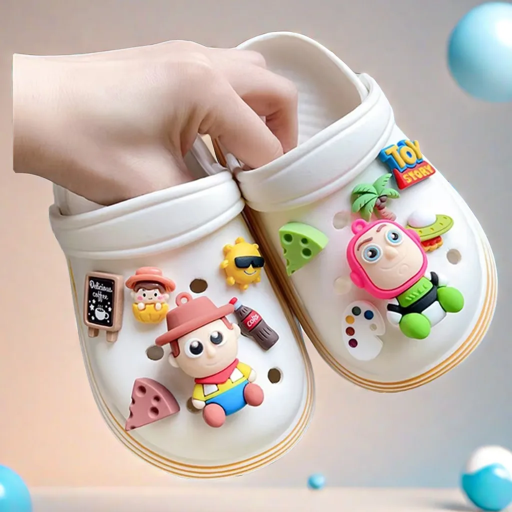 

Miniso Hot Sale DIY Hole Shoes Charms for Sandals Designer Cute Strawberry Bear Shoe Decorations 3D for Kids Boy Girls Gift