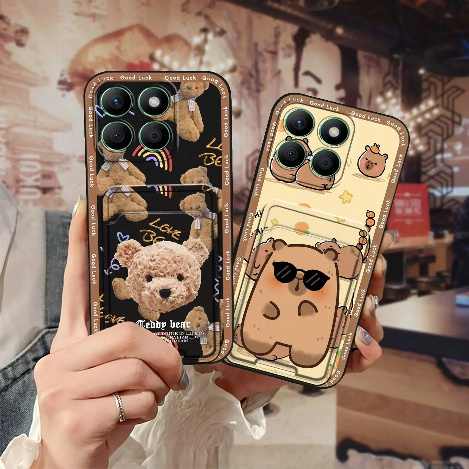 

Противоударный чехол для телефона с отделением для карт для Honor X8b 4G, полная защита, грязеотталкивающий мягкий чехол, задняя крышка, Прочный противоударный чехол из ТПУ