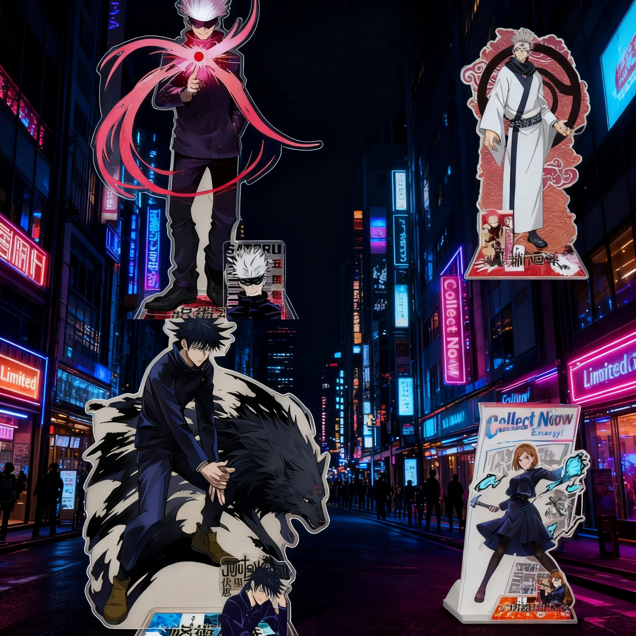 

Акриловая подставка по аниме Jujutsu Kaisen: фигурки Годжо Сатору и Фушигуро Мегуми. Милый коллекционный сувенир, подарок для фанатов. Новинка.