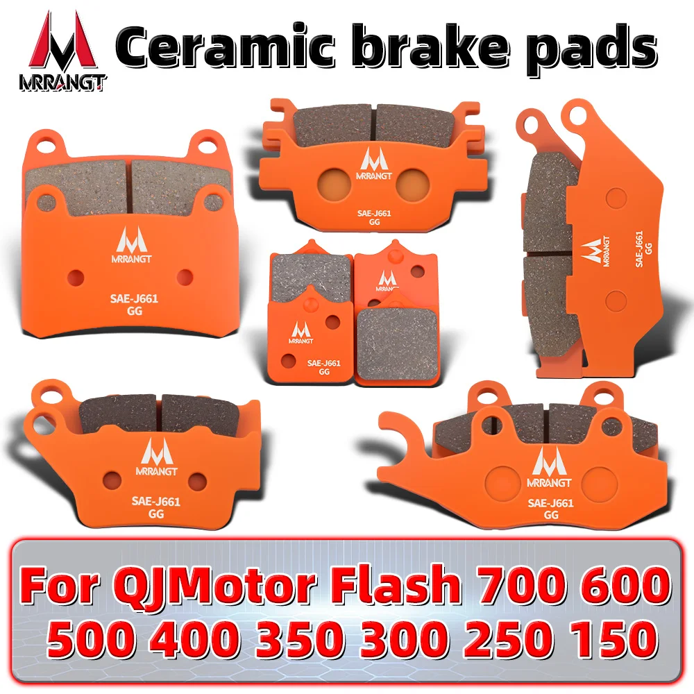 

MRRANGT Low Noise High Performance Ceramic Brake Pads Fit For QJMotor Flash 700 600 500 400 Flash 350 300 250 150 Scooters Kit