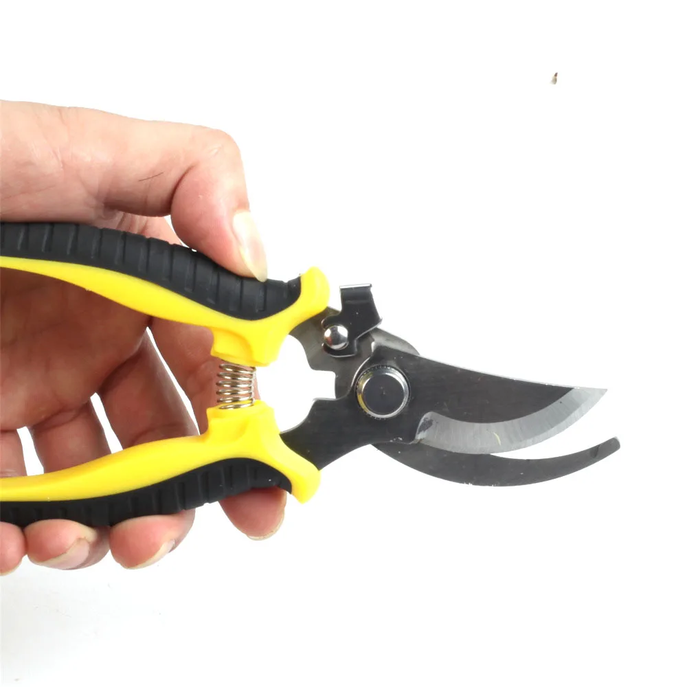 1Pcs Pruner Garden Scissors Professional Sharp Bypass Pruning Shears Tree Trimmers Secateurs Hand Clippers Garden Beak Scissors