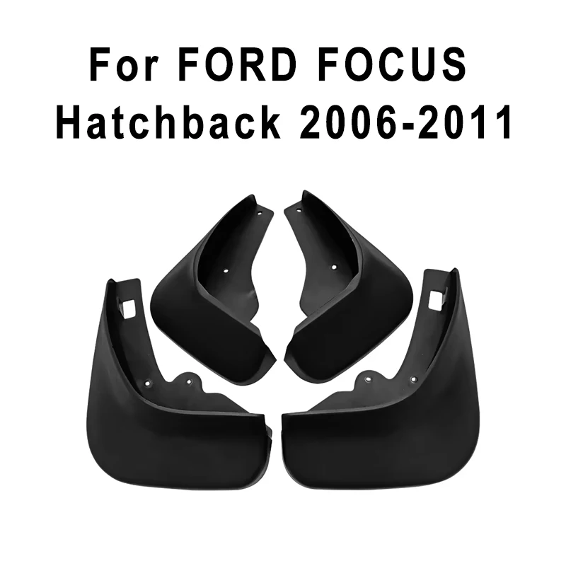 

4pcs Car Mud Flaps Fender for FORD FOCUS Hatchback 2006-2011 Automotive Mudguards, Waterproof, Mud Splashing Prevent Accessories