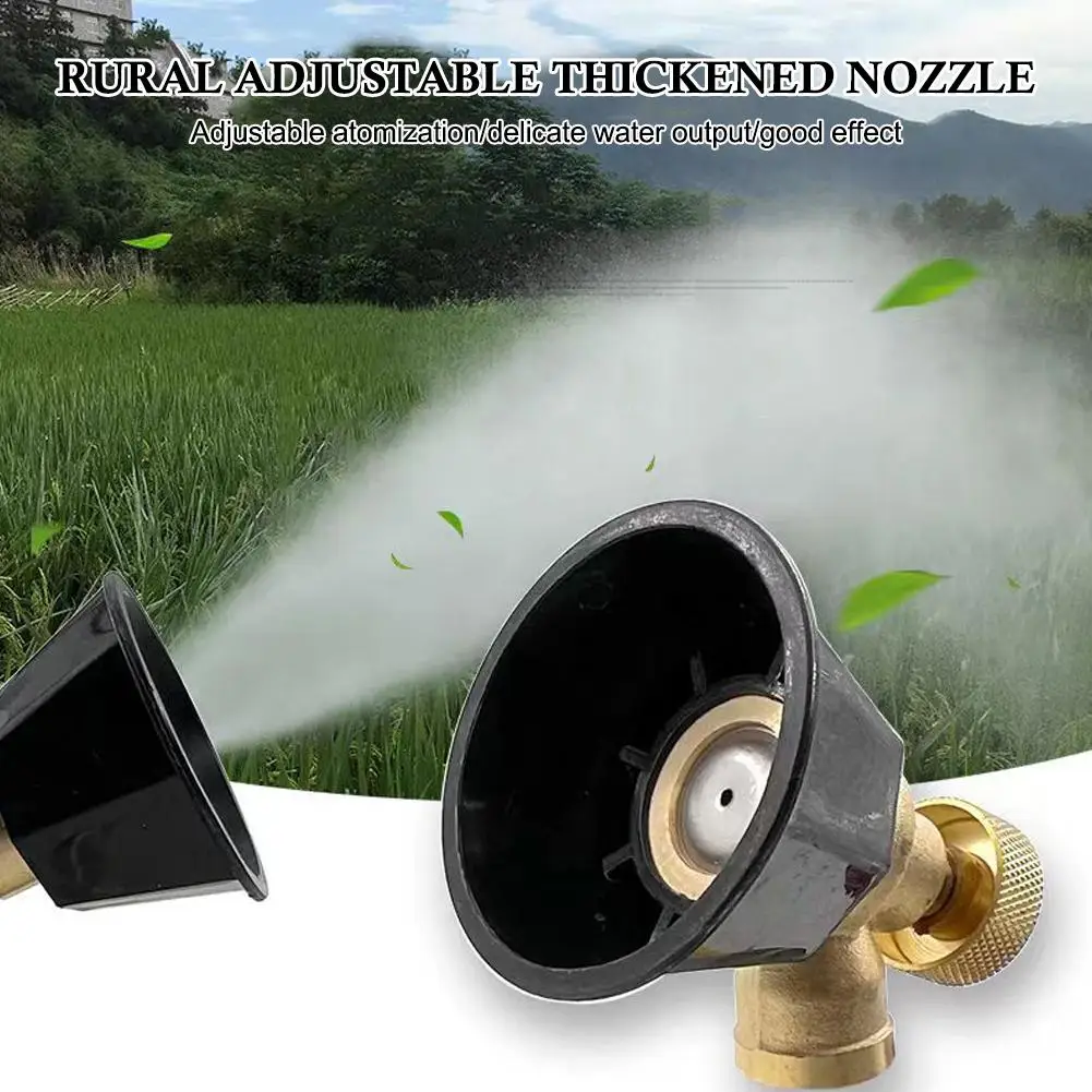 

Agricultural All-copper Black Cyclone Air Vortex High-pressure Nozzle Atomization Adjustable Windproof Head Adjustable Nozz Y8B9