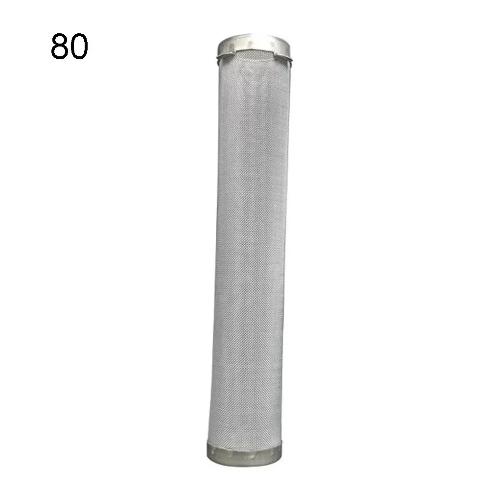 2pcs Manifold Filter Airless Spray Pump Outlet Manifold Filters With 4 Wings 1 Bottom Hole Stainless Steel 60 /80/150/200 Mesh