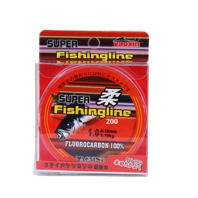 200M/219 Yard Nylon Fluorocarbon Fishing Main Line High Strength Freshwater Saltwater Wire Outdoor Accessories