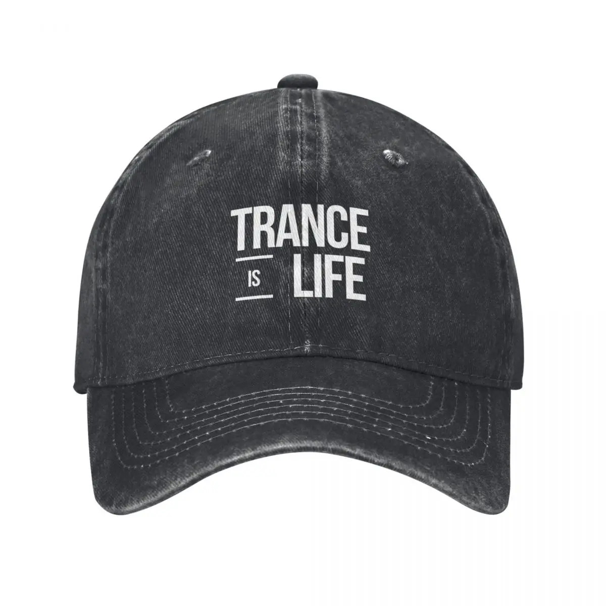 Trance is Life ( White / Black) Baseball Cap Luxury Hat Hat Man For The Sun Luxury Brand Gentleman Hat For Men Women's