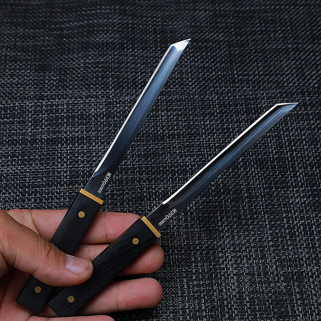 1PC Damascus Steel Tanto Fixed Blade Mini Katana Knife For Training Outdoor  Camping Kitchen Use and Display Collection Gift - AliExpress