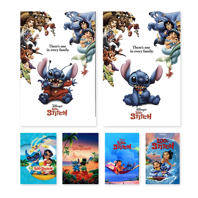 Disney New Arrivals Lilo & Stitch Picture HD Print Manga Canvas Painting Cartoon Comic Poster Home Wall Decor No Frame Cuadros