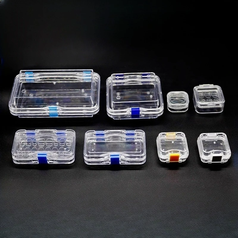 2pcs Transparent Storage Box with Film, Embedded Material Protection Box, Storage Box Best Tools s