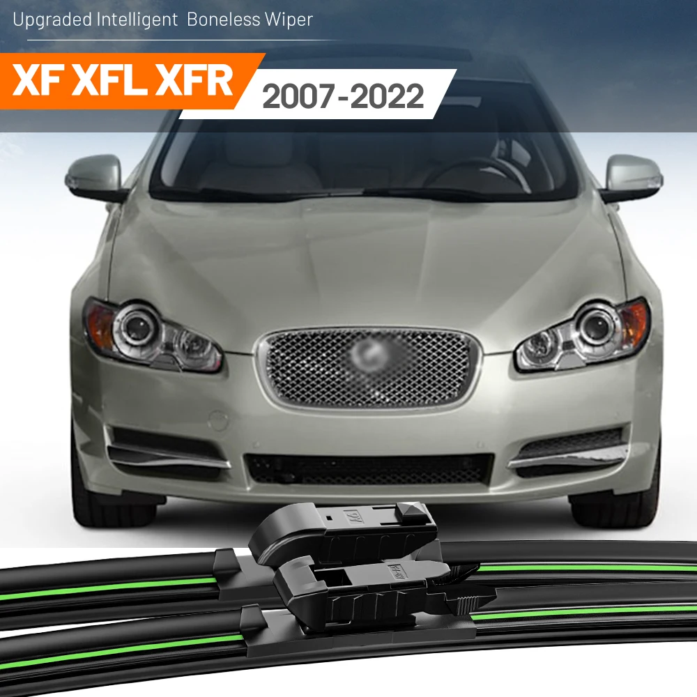 

2pcs For Jaguar XF XFL XFR 2007-2022 Front Windshield Wiper Blades 2010 2015 2016 2019 2020 Windscreen Window Accessories