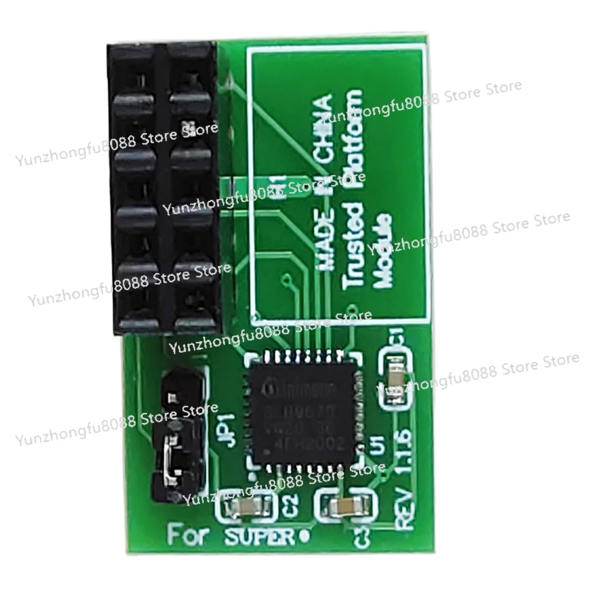 A51I 1 قطعة 10 Pin SPI TPM 2.0 منصة موثوقة لـ AOM-TPM-9670H