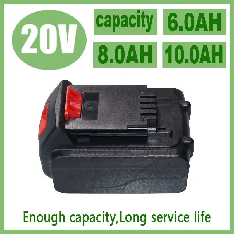 

For 20V 6000/8000/10000mAh Li-Ion DECKER LB20 LBX20 LBXR20 Power Tool batterie