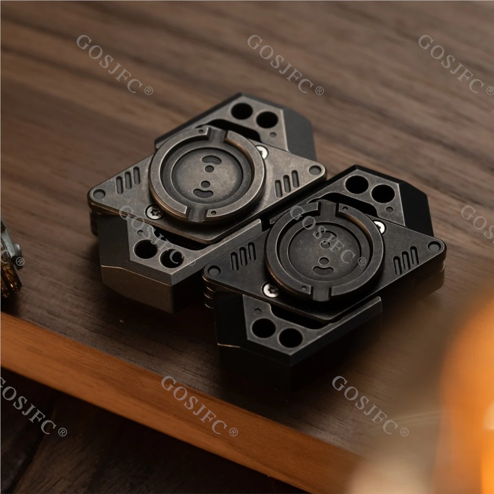 JINGZHE Fidget Spinner RVS Fidget Speelgoed Voor Volwassenen Stress Relief Speelgoed Open Armor Gyro