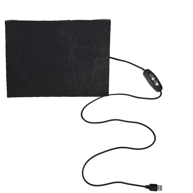 * New Sale Carbon Fibre USB Temperature Control Warmer Heating Pad 3 Gear DIY Thermal