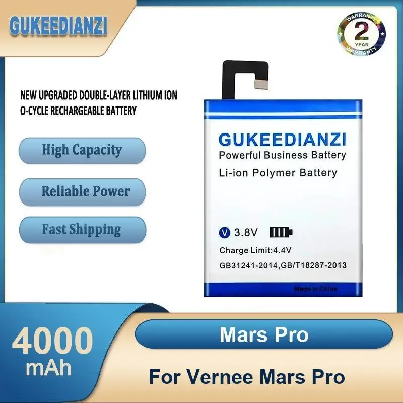 

Mars Pro 4000mAh High Capacity Mobile Phone Battery For Vernee Mars Pro