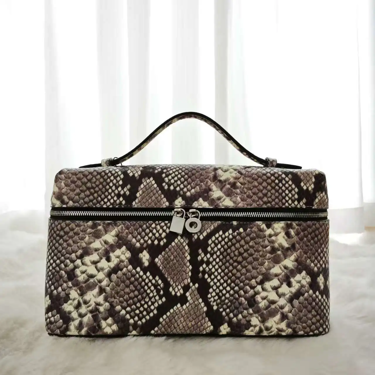 

Дизайнерская сумка для обеда из 100% натуральной кожи, женская сумка со змеиным узором, новая модная сумка через плечо, сумки через плечо